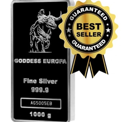 Differenzbesteuerter Silberbarren kaufen - Feinsilber Goddess Europa 1 kg