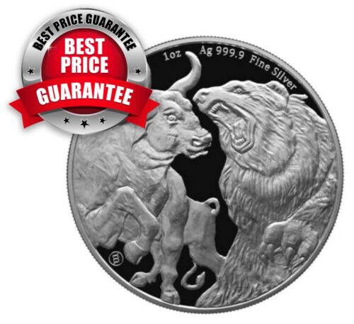 Silbermünzen kaufen Bull & Bear 1 oz 2023