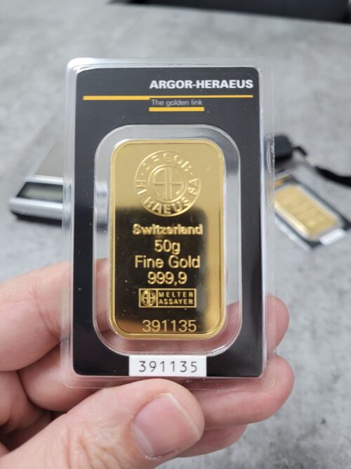 Argor Heraeus 50 g Gold kaufen