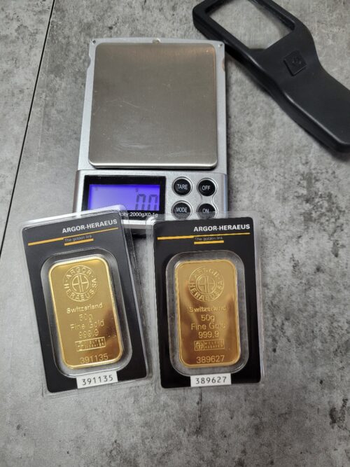 Gold kaufen Argor Heraeus 50 g