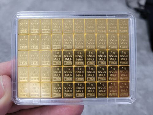 50 g Valcambi CombiBar Gold 999,9 Tafeln