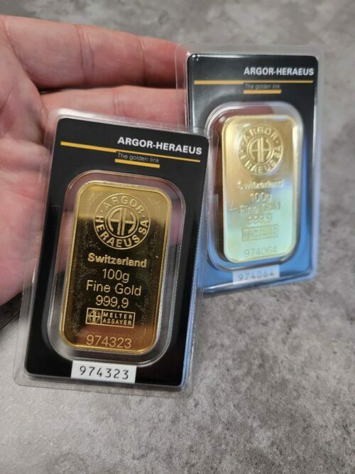 Gold kaufen Argor Heraeus 100 g