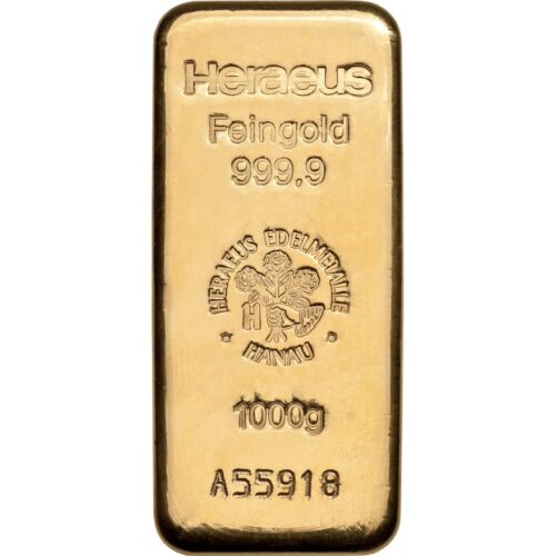 Goldbarren kaufen Heraeus 1000 g