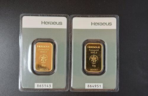 Heraeus 10 g Gold verkaufen