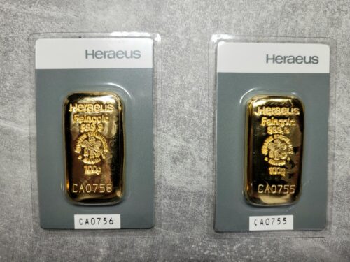 Gold kaufen Heraeus 100 g