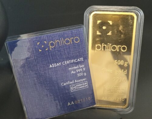 500 g Philoro Goldbarren kaufen