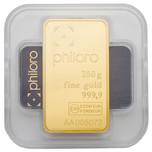 Goldbarren philoro 250 g Gold kaufen
