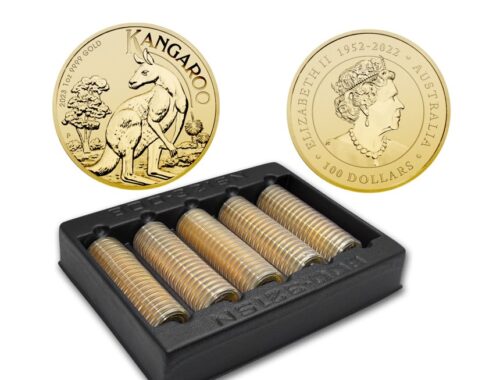 Goldmünzen kaufen Masterbox Känguru 1oz Gold