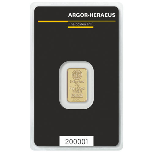 Goldbarren kaufen Argor Heraeus 2 g