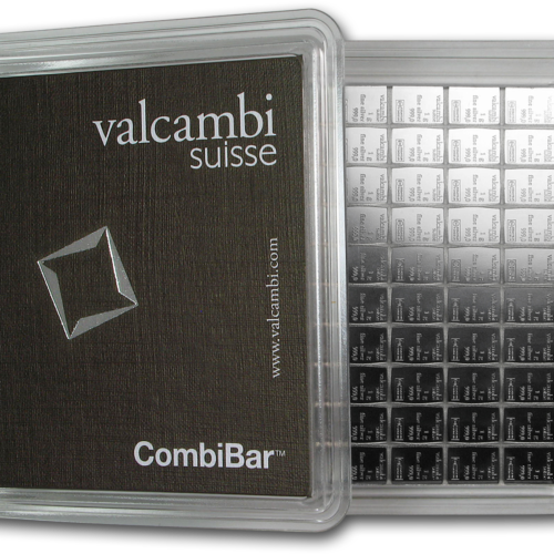 Silber kaufen Tafelbarren Valcambi CombiBar 100 × 1 g