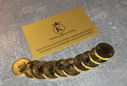 Tube Britannia 1/4 oz Goldmünzen kaufen