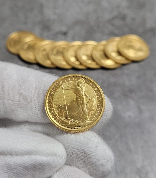Britannia 1/4 oz 2023 Tube Goldmünzen kaufen