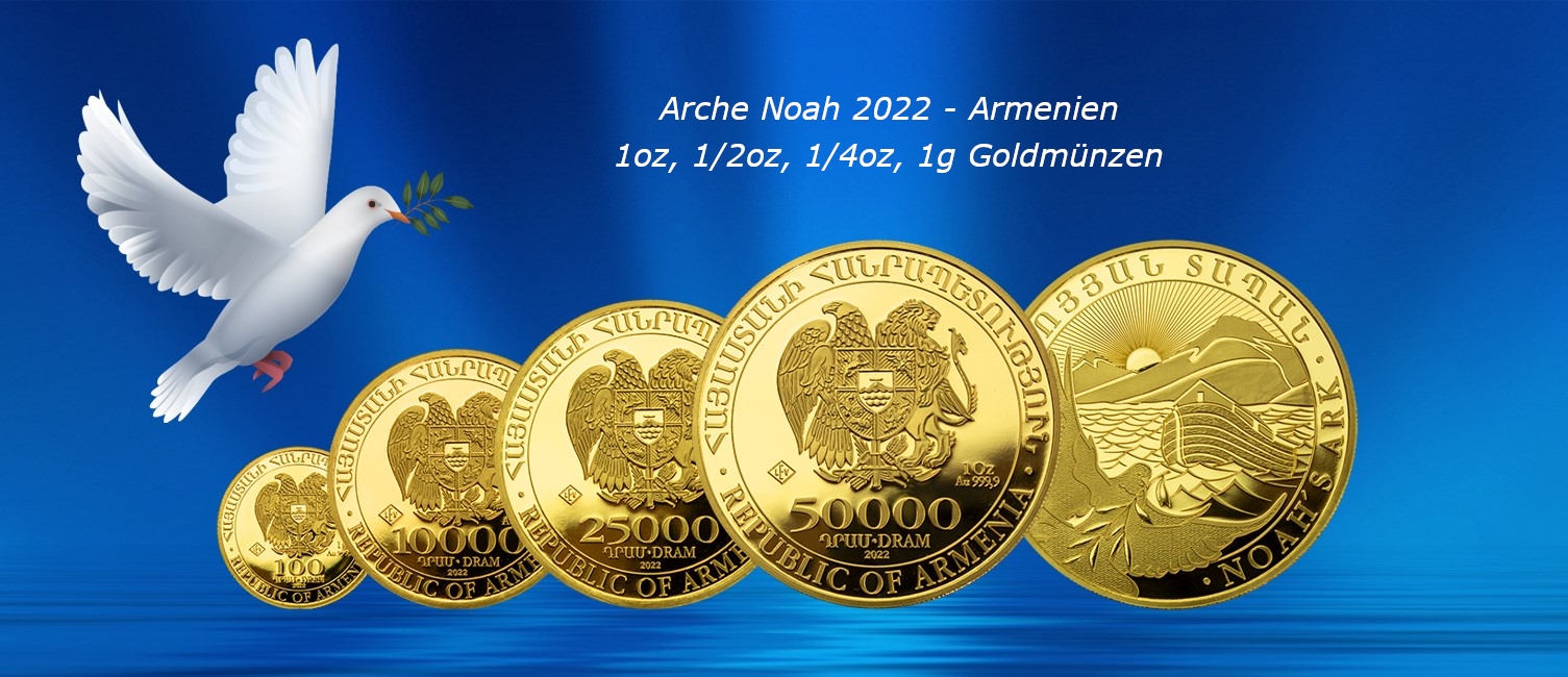 Arche Noah 2022 - Armenien Goldmünzen