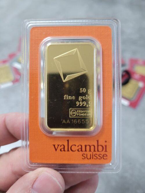 Valcambi 50 g Goldbarren verkaufen