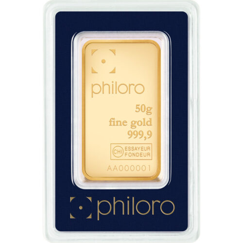 Goldbarren kaufen Philoro 50g