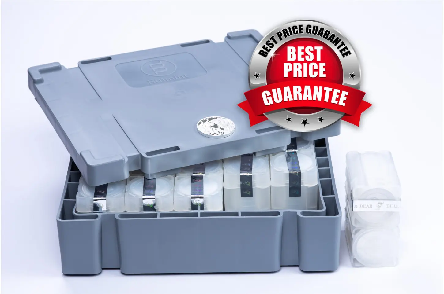 Masterbox 400 x 1 oz Silber Bull & Bear Münzen Differenzbesteuert