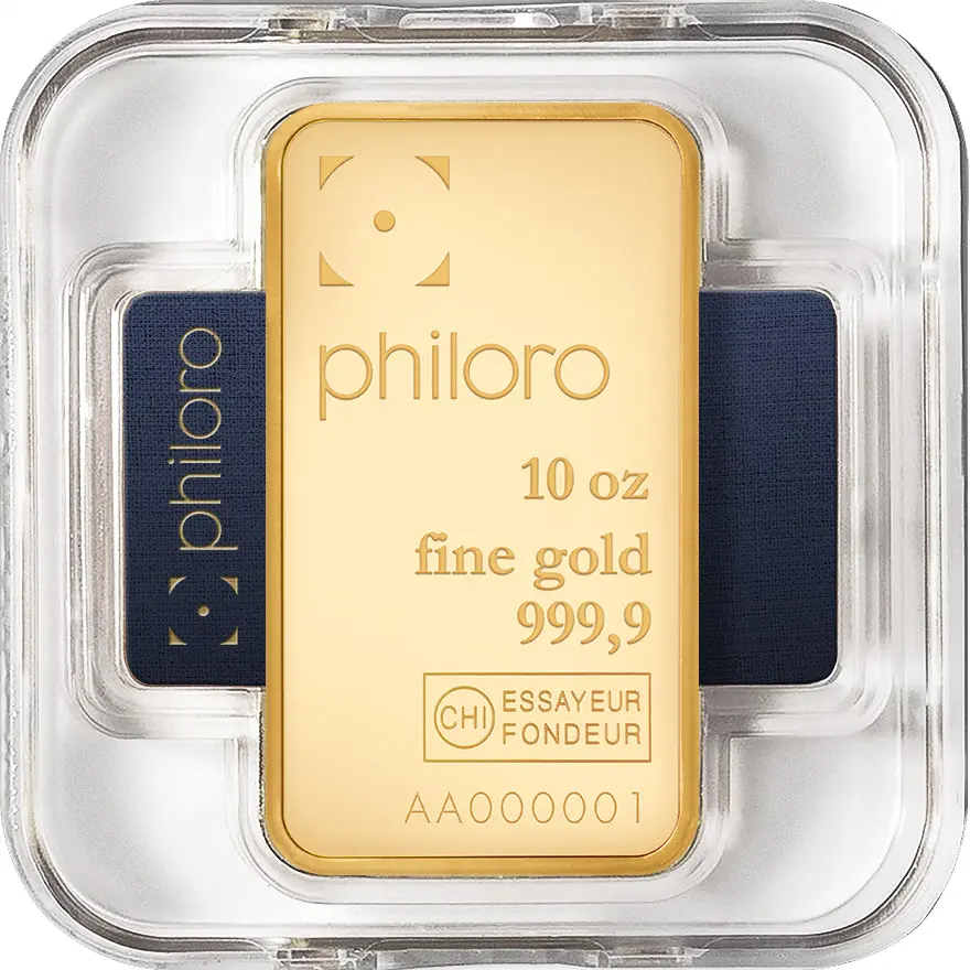 10 oz Goldbarren philoro - Edelmetallhaus Krone