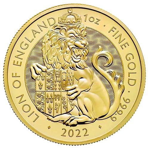 1 oz Gold Lion of England Royal Tudor Beasts 2022 kaufen