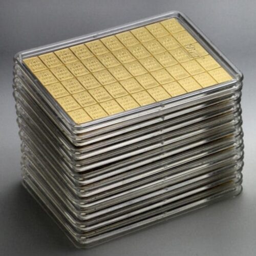 Gold kaufen Investmentpaket 10 x 50 g Goldtafel