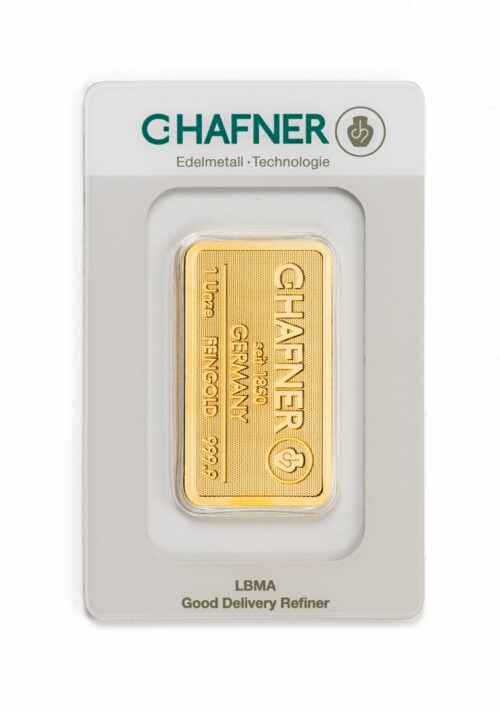 Goldbarren kaufen C.Hafner 1 oz (geprägt)