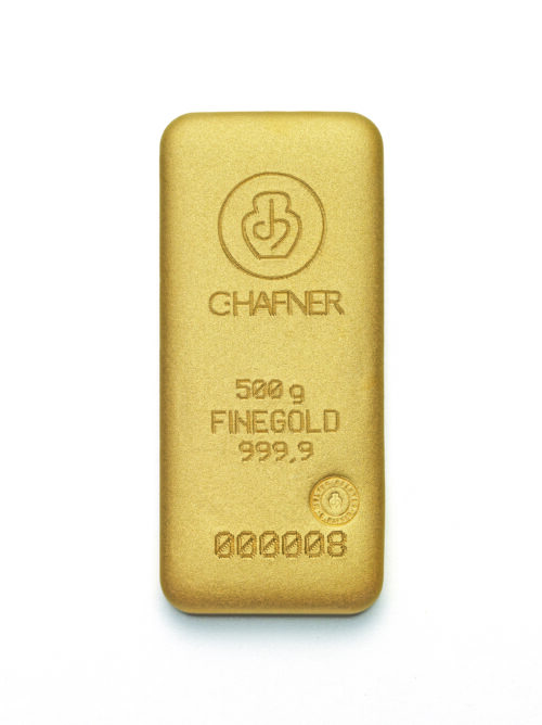 Goldbarren verkaufen C.Hafner 500 g