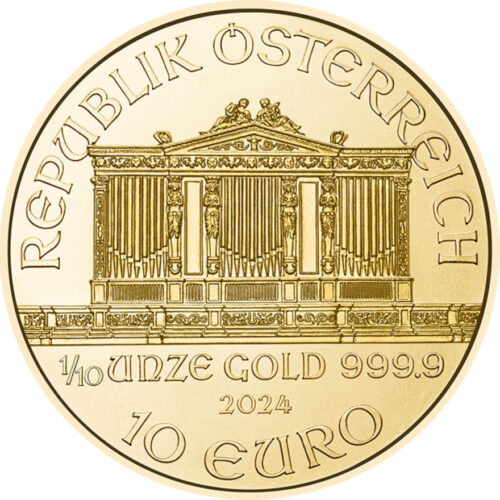 Goldmünzen Wiener Philharmoniker 1/10 oz 2024 kaufen